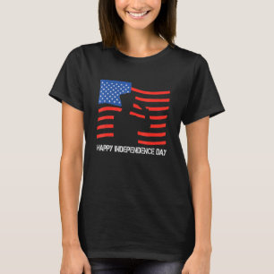 Glücklicher Unabhängigkeits Veteran Stolz Amerikan T-Shirt