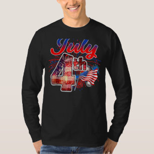Glücklicher Unabhängigkeitstag 4. Juli Amerika Pat T-Shirt