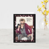 Glücklicher und gesunder Neujahrsgruß Karte (Gelbe Blume)