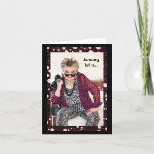 Glücklicher und gesunder Neujahrsgruß Karte