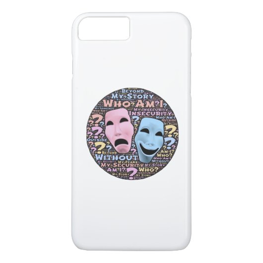 Glücklicher und trauriger Cartoon Case-Mate iPhone Hülle (Rückseite)