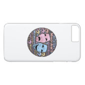 Glücklicher und trauriger Cartoon Case-Mate iPhone Hülle (Rückseite (Horizontal))
