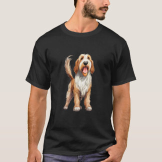 Glücklicher und verspielter Basset Fauve de Bretag T-Shirt