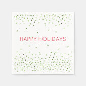 GLÜCKLICHER URLAUB Candy Sprinkles Frohe Weihnacht Serviette (Vorderseite)