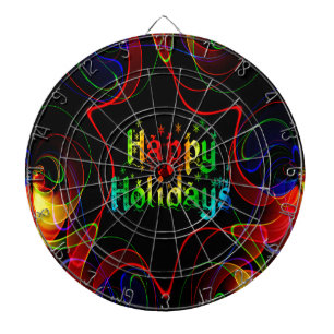 glücklicher Urlaub Dartscheibe