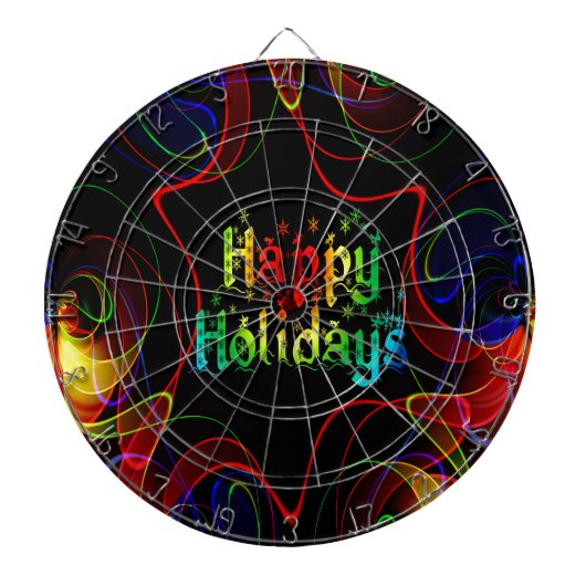 glücklicher Urlaub Dartscheibe (vorne)