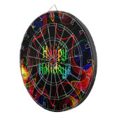 glücklicher Urlaub Dartscheibe (Vorderseite rechts)