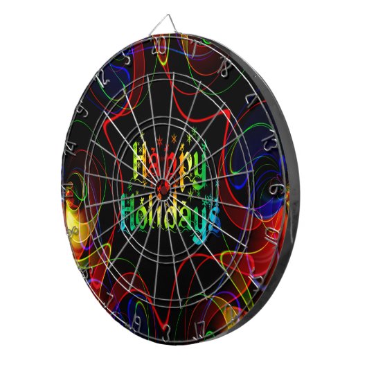 glücklicher Urlaub Dartscheibe (Vorderseite rechts)