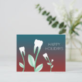 GLÜCKLICHER URLAUB FEIERTAGSPOSTKARTE (Stehend Vorderseite)