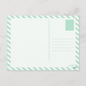 GLÜCKLICHER URLAUB FEIERTAGSPOSTKARTE (Rückseite)