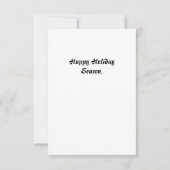 Glücklicher Urlaub Gruß. Tuxedo Katze. (Rückseite)