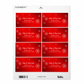 Glücklicher Urlaub im roten Hintergrund (Vorne)