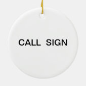 Glücklicher Urlaub in Morse Code Xmas Ornament (Hinten)