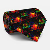 glücklicher Urlaub Krawatte (Gerollt)