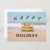 Glücklicher Urlaub nach Postkarten (Vorne/Hinten)