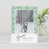 GLÜCKLICHER URLAUB Schnee viel Spaß (Stehend Vorderseite)