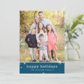 GLÜCKLICHER URLAUB Weihnachten niedliches festlich (Stehend Vorderseite)