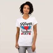 Glücklicher Valentin-Tag. T-Shirt (Vorne ganz)