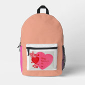 Glücklicher Valentinsrucksack Bedruckter Rucksack (Vorderseite)