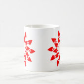 Glücklicher Valentinsstern Herzen Kaffee Tasse (Mittel)