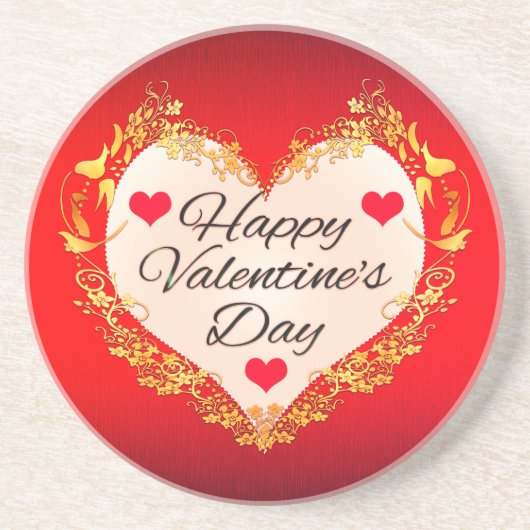 Glücklicher Valentinstag!-47949 Getränkeuntersetzer (Vorne)