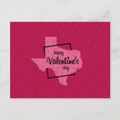 Glücklicher Valentinstag aus Texas Postcard Postkarte (Vorderseite)
