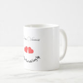 Glücklicher Valentinstag-Becher Kaffeetasse (VorderseiteRechts)