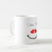 Glücklicher Valentinstag-Becher Kaffeetasse (Vorderseite Links)