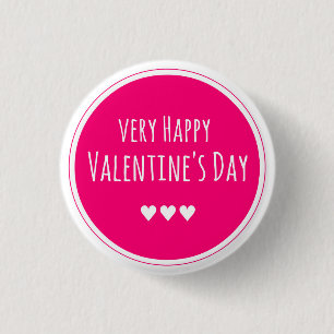Glücklicher Valentinstag Button