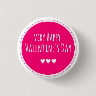 Glücklicher Valentinstag Button