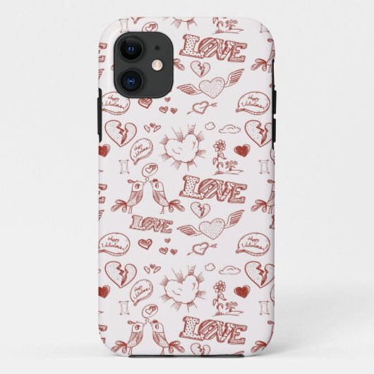 Glücklicher Valentinstag Case-Mate iPhone Hülle (Rückseite)