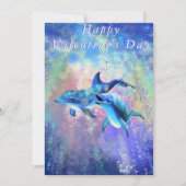 Glücklicher Valentinstag - Dolphin Couple - In Lie (Vorderseite)