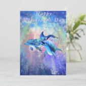 Glücklicher Valentinstag - Dolphin Couple - In Lie (Stehend Vorderseite)