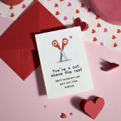 Glücklicher Valentinstag, du bist ein Schnitt über Mitteilungskarte