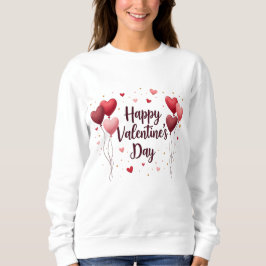 Glücklicher Valentinstag Elegantes Sweatshirt