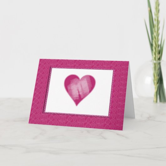 Glücklicher Valentinstag Feiertagskarte (Vorderseite)