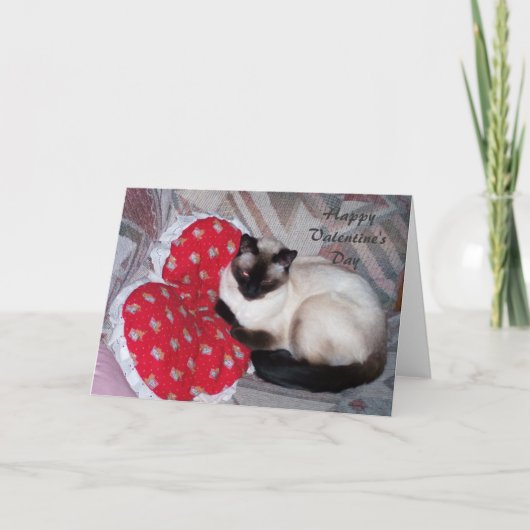 Glücklicher Valentinstag Feiertagskarte (Vorderseite)