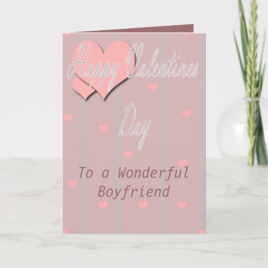 Glücklicher Valentinstag Feiertagskarte (Vorderseite)