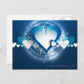 glücklicher Valentinstag Feiertagspostkarte (Vorne/Hinten)