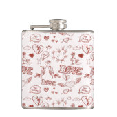 Glücklicher Valentinstag Flachmann (Vorderseite)