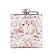 Glücklicher Valentinstag Flachmann (Rückseite)