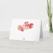 Glücklicher Valentinstag! Foto-Schablone Feiertagskarte (Rückseite)