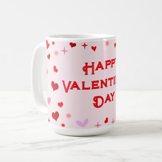 Glücklicher Valentinstag - Für diesen besonderen J Kaffeetasse (Vorderseite Links)