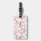 Glücklicher Valentinstag Gepäckanhänger (Vorderseite vertikal)