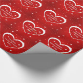 Glücklicher Valentinstag Geschenkpapier (Ecke)