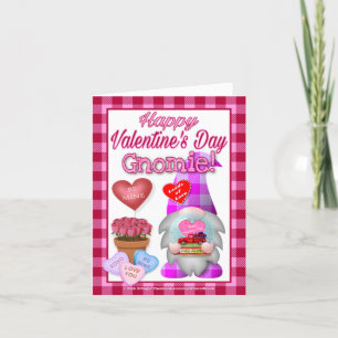 Glücklicher Valentinstag Gnomie! Karte