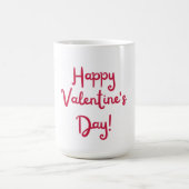 Glücklicher Valentinstag Kaffeetasse (Mittel)