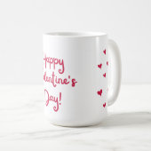 Glücklicher Valentinstag Kaffeetasse (VorderseiteRechts)