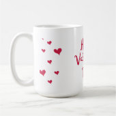 Glücklicher Valentinstag Kaffeetasse (Links)