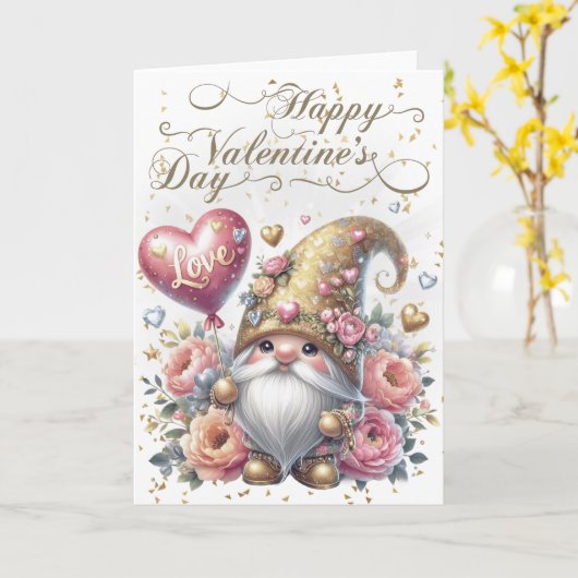 Glücklicher Valentinstag Karte (Gelbe Blume)